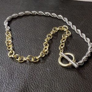 Gold Silver Chain - Twisted Necklace